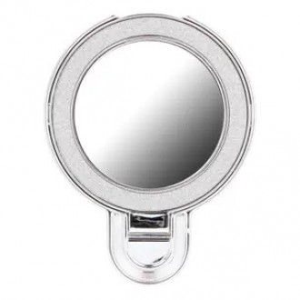Stand Βάση τηλεφώνου CIRCLE MIRROR - Αυτοκόλλητη - Ασημί