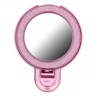 Stand Βάση τηλεφώνου CIRCLE MIRROR - Αυτοκόλλητη - Ρόζ