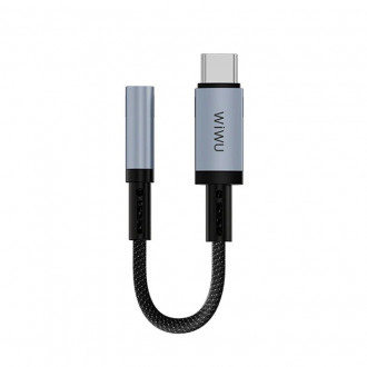 WIWU Legend Series WI-C047T Αντάπτορας Ήχου Type-C σε 3.5mm AUX, 0.15m, Μαύρο