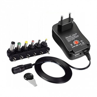 Andowl Q-CD16P Ρυθμιζόμενο Universal Τροφοδοτικό 3 έως 9V 45W με 6 Βύσματα Μαύρο