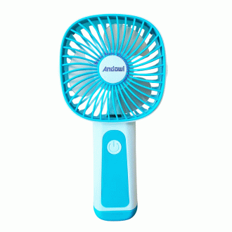 Andowl Mini Fan Q-HF23 Ανεμιστηράκι Χειρός USB Επαναφορτιζόμενο Γαλάζιο