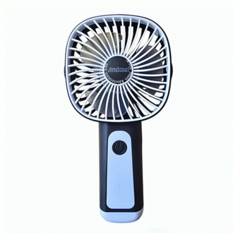 Andowl Mini Fan Q-HF23 Ανεμιστηράκι Χειρός USB Επαναφορτιζόμενο Ασπρόμαυρο