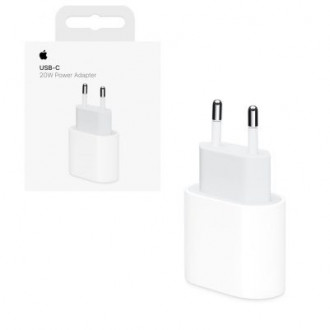 Apple Φορτιστής Χωρίς Καλώδιο με Θύρα USB-C 20W Λευκός (Power Adapter MUVV3ZM/A)