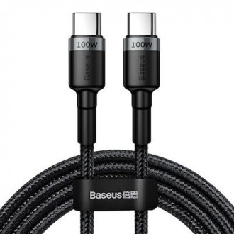 Baseus High Density Braided USB-C to Lightning Cable 20W Μαύρο 1m (CATLGD-01)