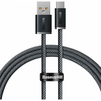 Baseus Dynamic Braided / Regular USB 2.0 Cable USB-C male - USB-A 100W Γκρι 1m