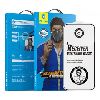 Blueo 5D Mr. Monkey Strong Dustproof HD Full Cover Tempered Glass για Apple iPhone 16 Μαύρο