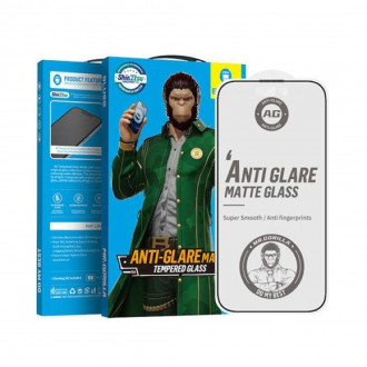 Blueo 5D Strong Matte Mr. Monkey Glass για Apple iPhone 17 Pro Μαύρο