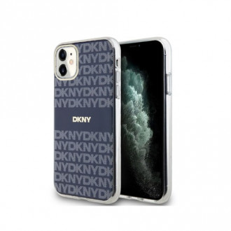 DKNY TPU Repeat Pattern Tonal Stripe Θήκη Σιλικόνης με Magsafe για iPhone 11 Μπλε