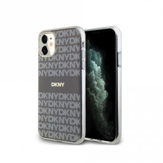DKNY TPU Repeat Pattern Tonal Stripe Θήκη Σιλικόνης με Magsafe για iPhone 11 Μπεζ