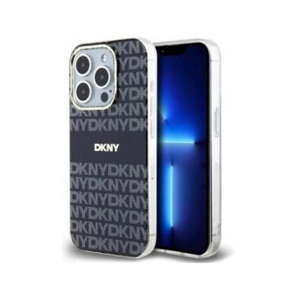 DKNY TPU Repeat Pattern Tonal Stripe Θήκη Σιλικόνης με Magsafe για iPhone 14 Pro Max Μαύρο