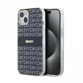 DKNY TPU Repeat Pattern Tonal Stripe Θήκη Σιλικόνης με Magsafe για iPhone 15 Μαύρο