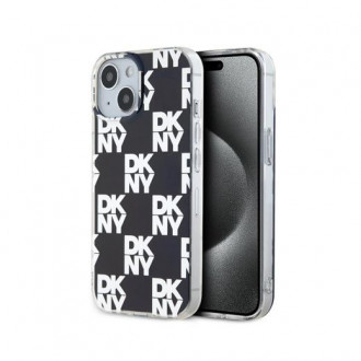 DKNY TPU Checkered Pattern Back Cover Θήκη Σιλικόνης για iPhone 14 Μαύρο