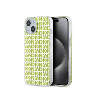 DKNY TPU Repeat Pattern Case Θήκη Σιλικόνης για iPhone 15 Κίτρινο