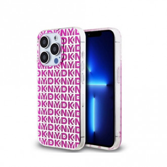 DKNY TPU Repeat Pattern Case Θήκη Σιλικόνης για iPhone 15 Pro Max Φούξια