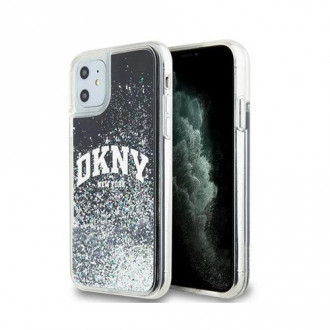 DKNY Liquid Glitter Big Logo Case Θήκη Σιλικόνης για iPhone 11 / XR Διάφανο