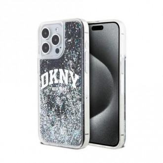 DKNY Liquid Glitter Arch Logo Θήκη Σιλικόνης για iPhone 13 Pro Max Μαύρο