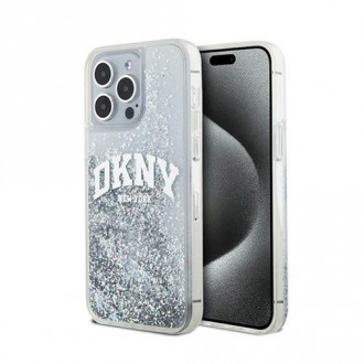 DKNY Liquid Glitter Arch Logo Case Θήκη Σιλικόνης για iPhone 15 Pro Max Διάφανο