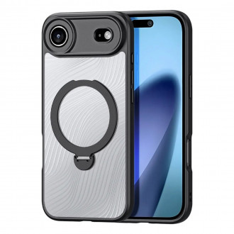 Dux Ducis Aimo Series MagSafe Σκληρή Θήκη με Στήριξη για iPhone 17 Air Μαύρο-Διάφανο
