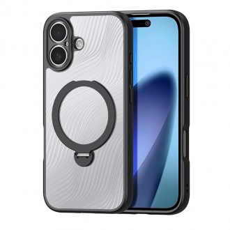 Dux Ducis Aimo Series MagSafe Σκληρή Θήκη με Στήριξη για iPhone 17 Μαύρο-Διάφανο