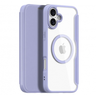 Dux Ducis Skin X Pro Book Θήκη Δερματίνης για iPhone 16 Λιλά