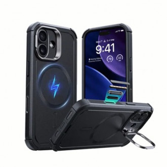 ESR Cyber Kickstand Back Cover Μεταλλικό Μαύρο (iPhone 17)