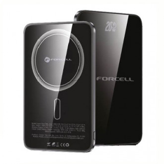 Forcell F-Energy F5K8 MagSafe Power Bank 5000mAh 15W με Θύρα USB-C Power Delivery / Quick Charge 4.0 Μαύρο