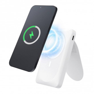 F-Energy MagStand F10K2 MagSafe Power Bank 10000mAh 20W Λευκό