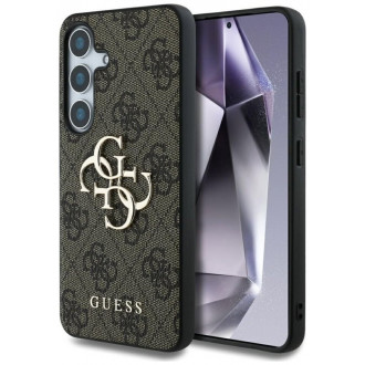 Guess 4G Logo Classic Logo Θήκη Δερματίνης για Samsung Galaxy S25 Plus Καφέ