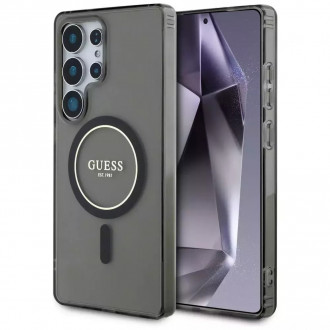 Guess 4G Logo Classic Logo Θήκη Πλαστική Glitter για Samsung Galaxy S25 Ultra Χρυσό