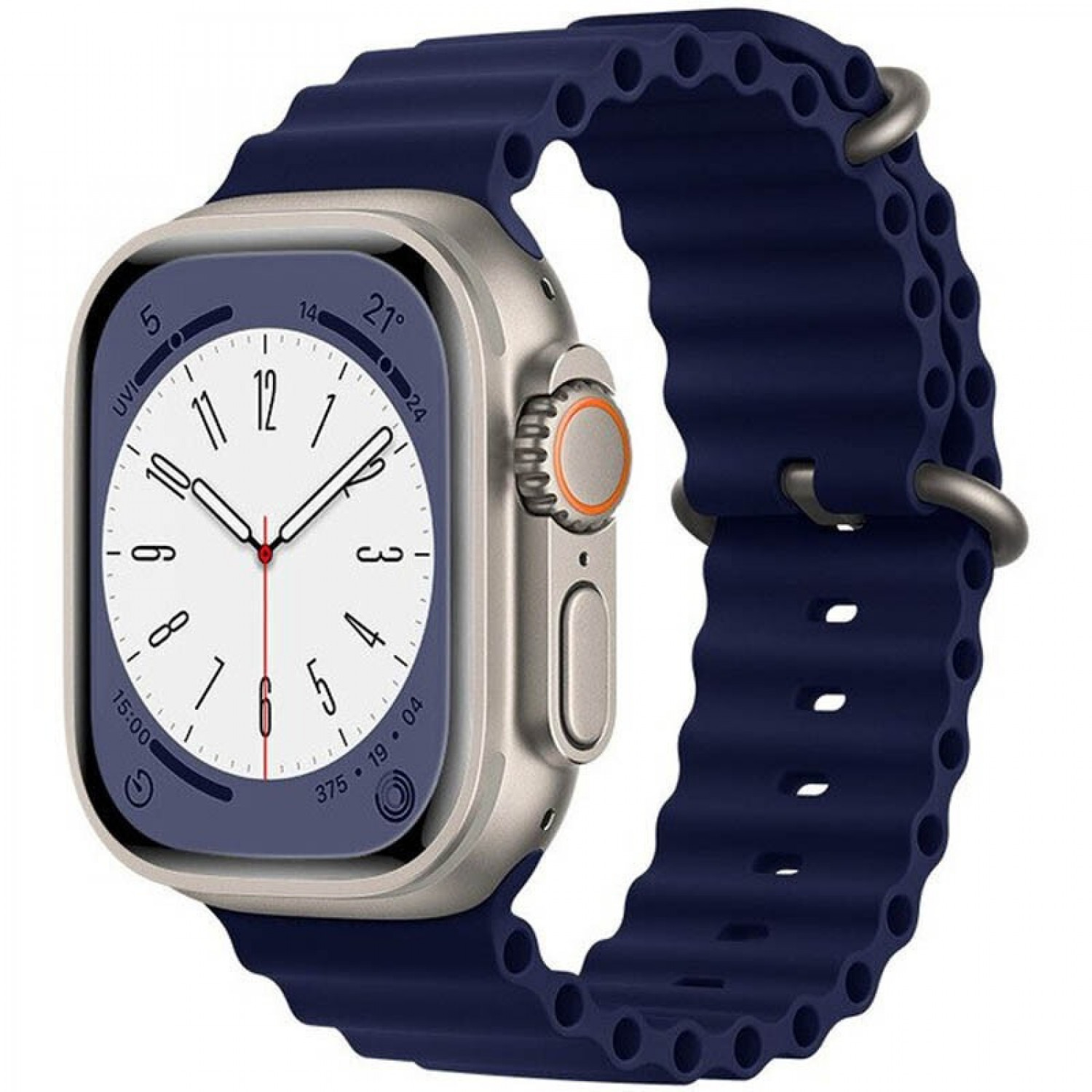 Hoco Λουράκι Μαγνητικό Σιλικόνης για Apple Watch 42mm / 44mm / 45mm / 49mm Μπλε