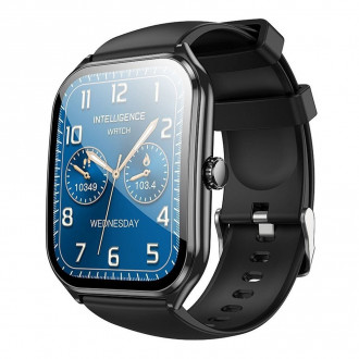 Hoco Y28 Ultra Thin Smartwatch με Παλμογράφο Μαύρο