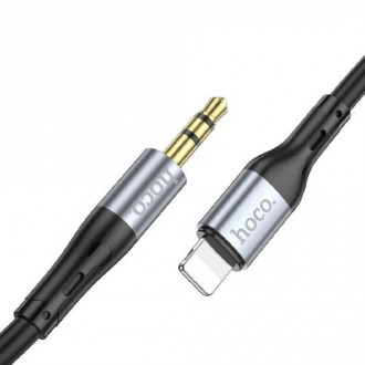 Hoco UPA22 3.5mm to Lightning Cable 1m Μαύρο