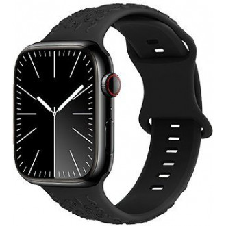 Hoco WA30 Watchband Flexible Series για Apple Watch 38/40/41mm Floral Μαύρο