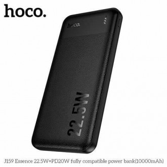 Hoco J159 Essence 22.5W+PD20W fully compatible power bank(10000mAh) black