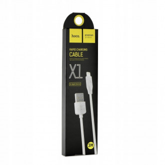 Hoco Regular USB to Lightning Cable Λευκό 3m