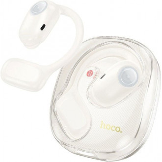 Hoco EA3 Talent Open Ear Bluetooth Handsfree Ακουστικά με Θήκη Φόρτισης Λευκά