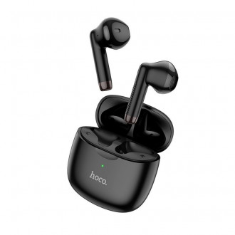 Hoco ES56 Scout Earbud Bluetooth Handsfree Ακουστικά με Θήκη Φόρτισης Μαύρα