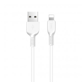 Hoco Regular USB to Lightning Cable Λευκό 1m