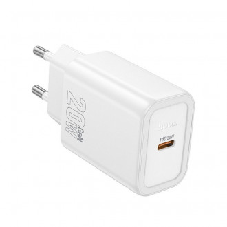 Hoco N60 Φορτιστής με Θύρα USB-C 20W Λευκός