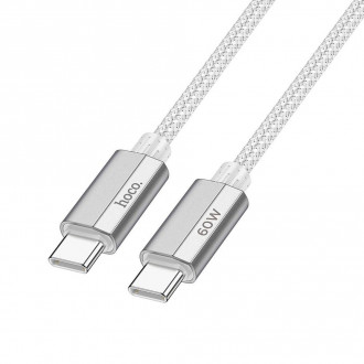 Hoco USB 2.0 Cable USB-C male - USB-C 60W Γκρι 1.2m