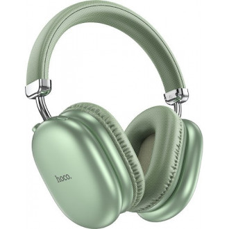 Hoco W35 MAX Ασύρματα / Ενσύρματα Over Ear Ακουστικά με 40 ώρες Λειτουργίας Πράσινα