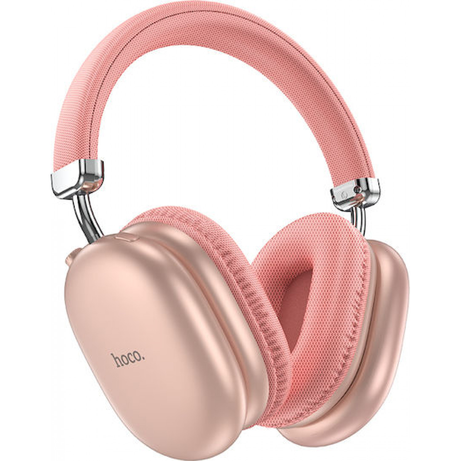 Hoco W35 MAX Ασύρματα / Ενσύρματα Over Ear Ακουστικά με 40 ώρες Λειτουργίας Ροζ
