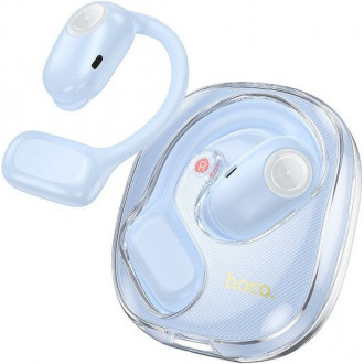 Hoco EA3 Talent Open Ear Bluetooth Handsfree Ακουστικά με Θήκη Φόρτισης Μπλε