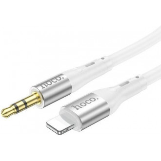 Hoco UPA22 3.5mm to Lightning Cable Λευκό 1m