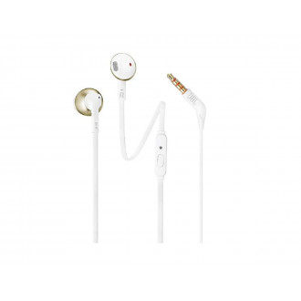 JBL Tune 205 Earbuds Handsfree Ακουστικά με Βύσμα 3.5mm Χρυσό