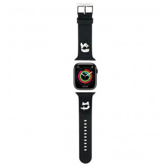 Karl Lagerfeld Karl Λουράκι Σιλικόνης για Apple Watch 42/44/45/49 Μαύρο