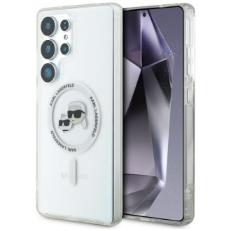 Karl Lagerfeld PU Saffiano Metal Karl and Choupette Θήκη Δερματίνης για Samsung Galaxy S24 Ultra Μαύρο