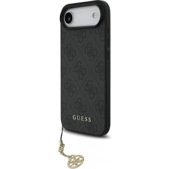 Guess 4G Charm Case Θήκη Δερματίνης με Κρεμαστό Στολίδι για iPhone 17 Air Μαύρο