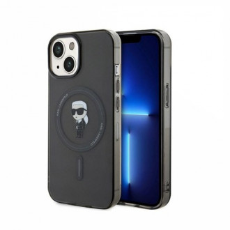 Karl Lagerfeld Back Cover Θήκη Πλαστική με MagSafe για iPhone 15 Μαύρο