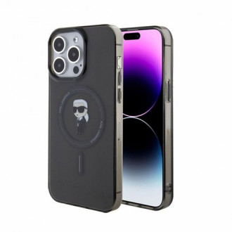 Karl Lagerfeld Ikonik Karl Back Cover Θήκη για iPhone 15 Pro Max Μαύρο